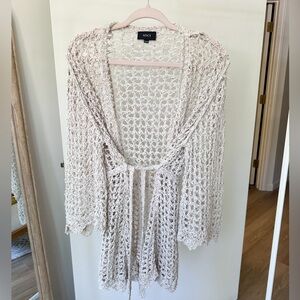 Vici crochet cardigan Swim Cover Up